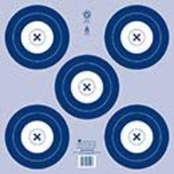 Compound Bow  NFAA 5-Spot Blue Target 17"x17"