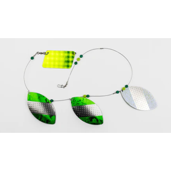 Opti Tackle Custom Cowbell 5" Light Green Dew/Glow Back