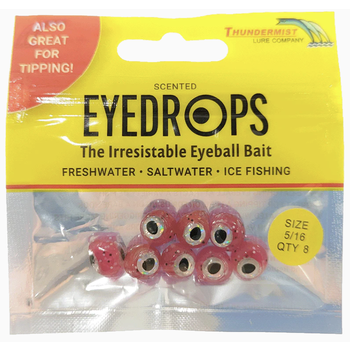 Thundermist Eye Drops 5/16" Hot Pink 8-pk