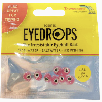 Thundermist Eye Drops 1/4" Hot Pink 8-pk