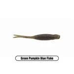 X Zone Stealth Finesse Series 2.75" Scented Stealth Minnow. Green Pumpkin Blue Flake