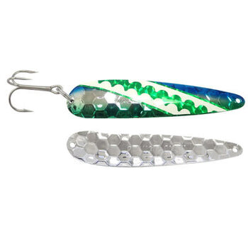 Wolverine Tackle Silver Streak 4" Standard Spoon Blue Dolphin