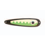 Wolverine Tackle Silver Streak 4" Standard Spoon Black Nancy