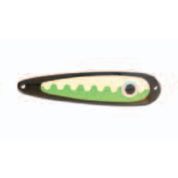 Wolverine Tackle Silver Streak 4" Standard Spoon Black Nancy