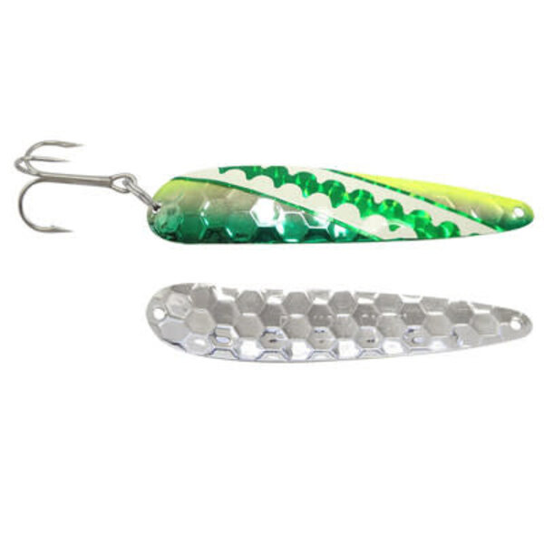 Wolverine Tackle Silver Streak 4" Standard Spoon Green Dolphin