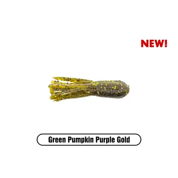 X Zone X Zone Stealth Finesse Series 2.25" Scented Stealth Tube. Green Pumpkin Purple Gold