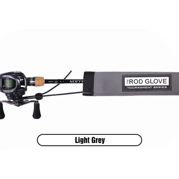 The Rod Glove Tournament Series Neoprene XL Casting Rod Glove Light Grey