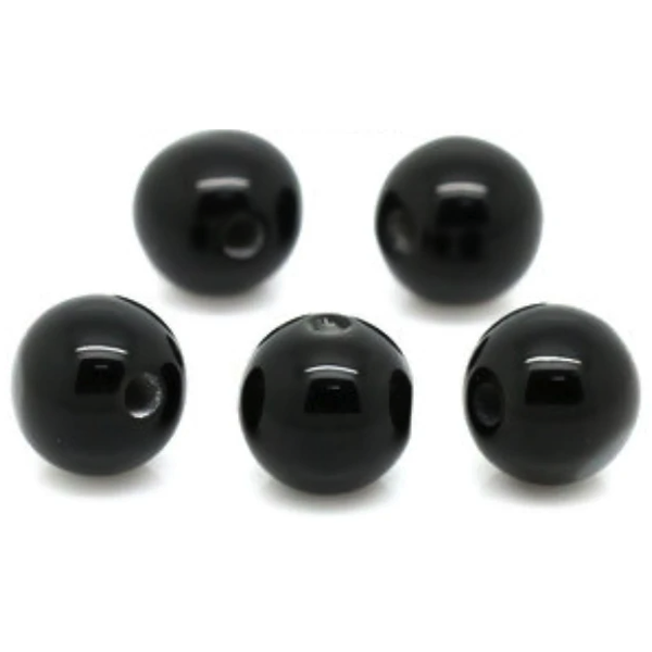 Woo Tungsten Flipping Beads. Black 15-pk