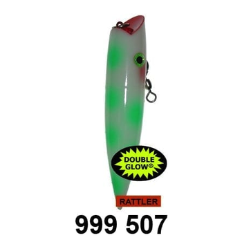 Silver Horde 5 w/Rattle Glow Green Dots