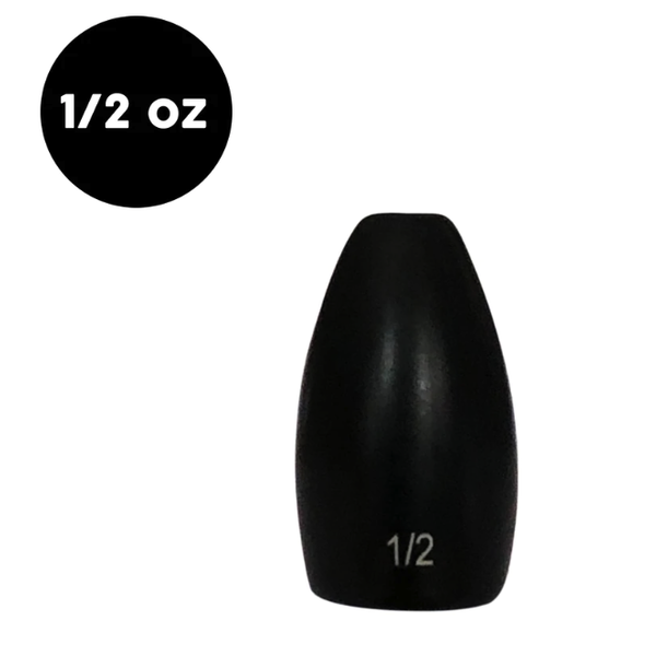 Woo Tungsten Flipping Weight 1/2oz Black 2-pk