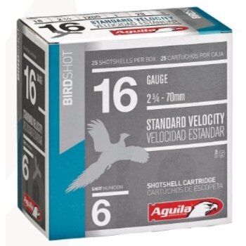 Aguila 16ga 2 3/4" 1oz 1200fps #6 Shotshells Box of 25