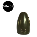 Woo Tungsten Flipping Weight 3/16oz Green Pumpkin 4-pk