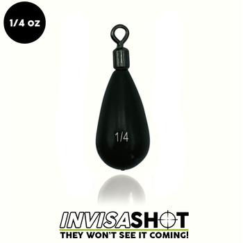 Woo Tungsten Invisashot Closed Eye 1/4oz Green Pumpkin Drop Shot Weight 3-pk