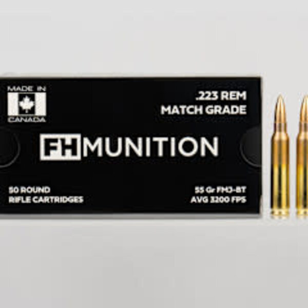 FH Ammunition .223 Rem 55gr FMJ SBT Box of 50