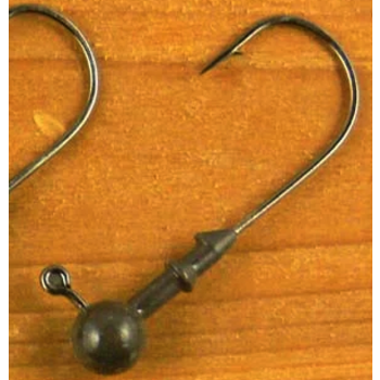 Resin Round 1/8oz Stone Grey Jig Head. 3-pk