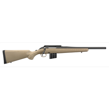 Ruger American Ranch Bolt Action Rifle 5.56 NATO, 16.12" Bbl, 5 Rnd AR Mag, FDE Stk, Adj Trigger,