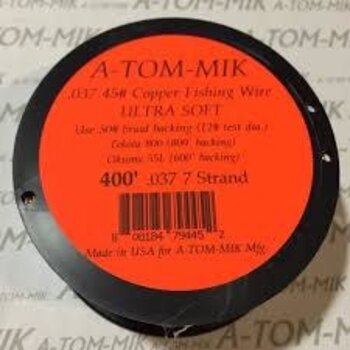 A-Tom-Mik Copper Multistrand Trolling Wire .037 400'