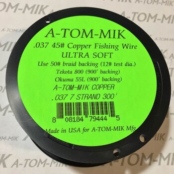 A-Tom-Mik Copper Multistrand Trolling Wire .037 300'