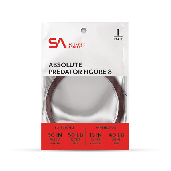 Scientific Anglers Absolute Predator Figure 8 Premium Wire Leader 50lb 1-pk