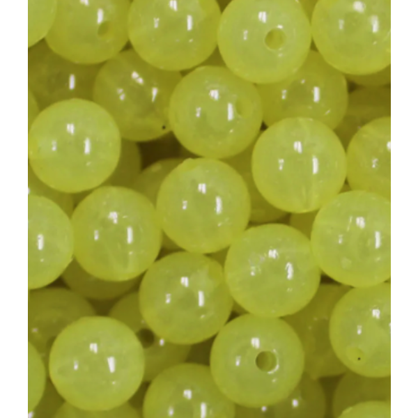 Troutbeads 6mm Canary Glow