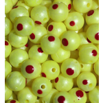 Troutbeads Blood Dot Egg 8mm Chartreuse Pearl