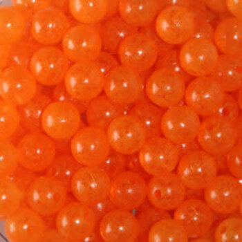 Troutbeads Mottledbeads 10mm Orange Clear