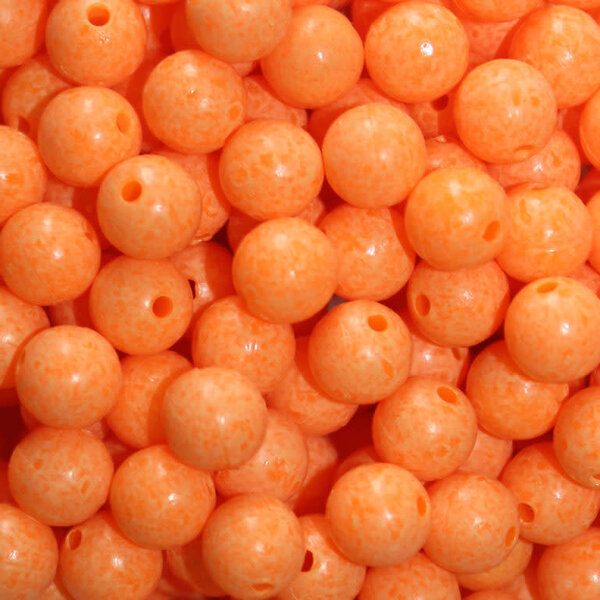 Troutbeads Mottledbeads 10mm Sun Orange