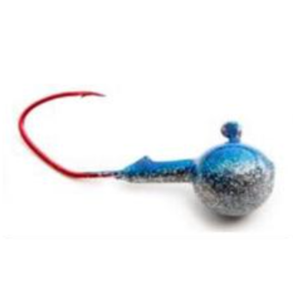 D&B Jig's 3/4oz Blue Silver Glitter 3-pk