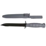 Glock Field Knife FM 81 Fixed Blade 6.5" Carbon Steel Sawback Clip Point-Grey
