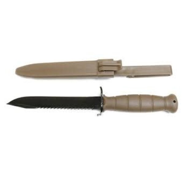 Glock Field Knife FM 81 Fixed Blade 6.5" Carbon Steel Sawback Clip Point