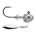 Strike King Tour Grade FluoroSpin 1/4oz Unpainted 2-pk