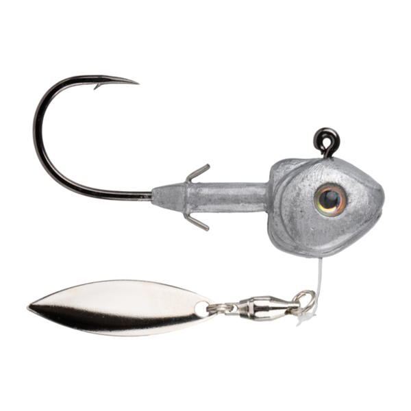 Strike King Tour Grade FluoroSpin 1/4oz Unpainted 2-pk