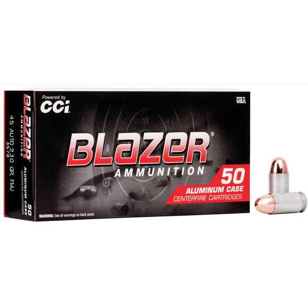 CCI 3570 Blazer Centerfire Pistol Ammo 45 ACP 230Gr 50Rnd FMJ Blazer