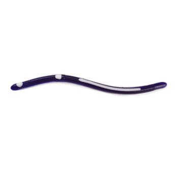 Kellys Striper Pre-Rigged Plastic Worm Purple White