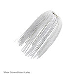 Z-Man EZ SkirtZ  White Silver Glitter Scales