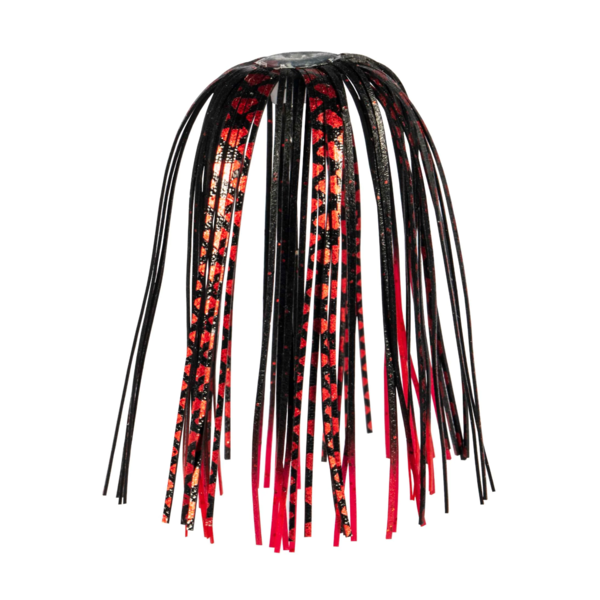 Z-Man EZ SkirtZ  Black Red Chrome/Red Tips
