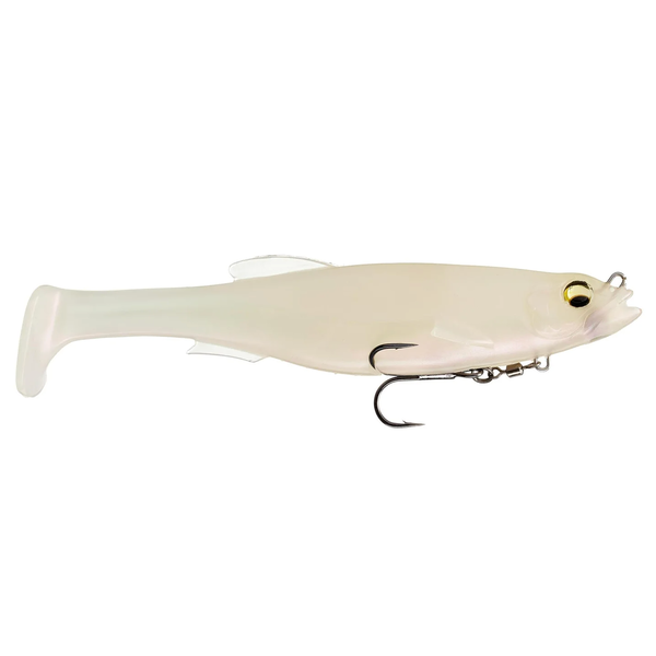 Megabass Magdraft 8" Swimbait. Albino Pearl Shad