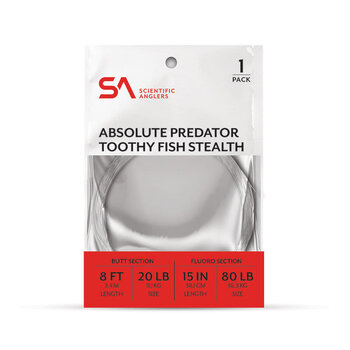 Scientific Anglers Absolute Predator Toothy Fish stealth Leader 1-pk