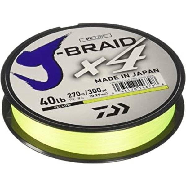 Daiwa J-Braid X4 8lb Yellow 150yd