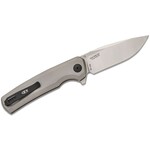 Kershaw Zero Tolerance Button Lock Flipper Knife 3.2" CPM-S45VN Two-Tone Drop Point Blade, Bead Blasted Titanium Handles, Reversible Clip