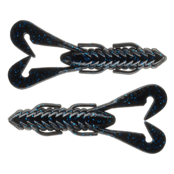 Gambler Burner Craw 4" Black Blue Glitter 7-pk