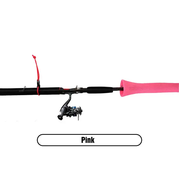 The Rod Glove Fits 6'6 -7' 2-pc Spinning Rods Pink