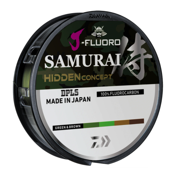 Daiwa J-Fluoro Samurai Hidden Concept 16lb 220yd (Green/Brown)
