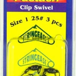 Stringease Fastach Clip Swivel. Size 5 125# 2-pk