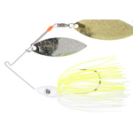 Nichols Pulsator Metal Flake 3/4oz White & Chartreuse Nickel/Gold