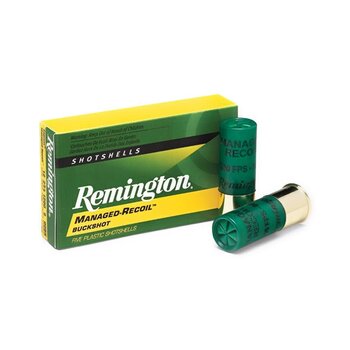 Remington MANAGED-RECOIL BUCKSHOT LOADS 12GA 2-3/4" 1200 FPS 8 pel 00 BK