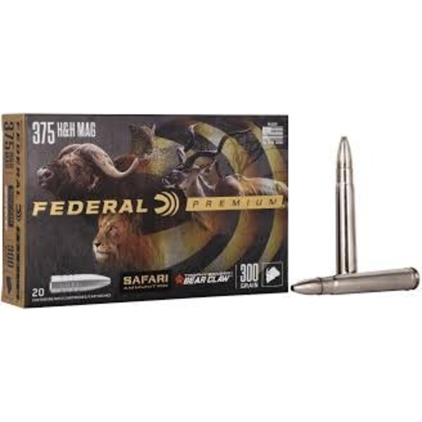 Federal Safari/Bear Claw 375H&H 300 Gr Trophy Bonded