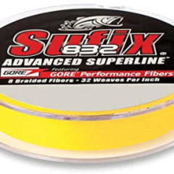 Sufix 832 Braid 40lb 150yd Hi-Vis Yellow