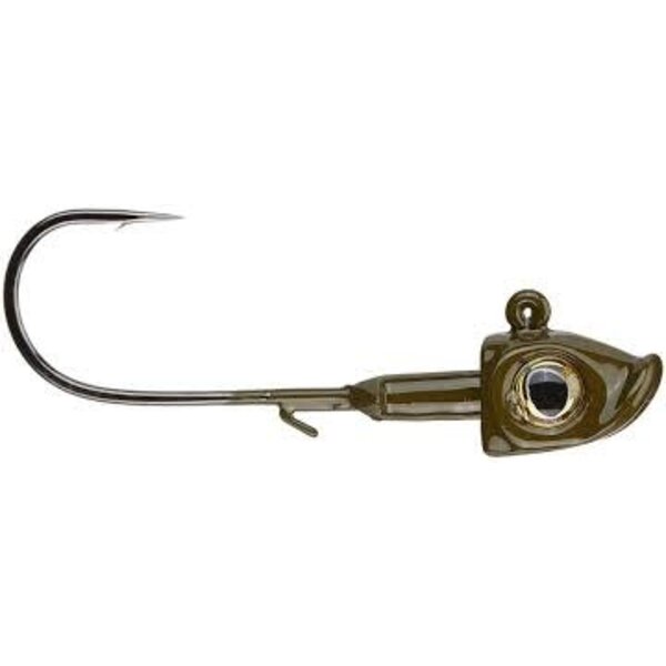 Outkast Tackle Goldeneye Swimbait Jig 1/4oz 3/0 Green Pumpkin 2-pk