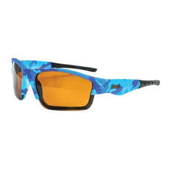 Rapala Boys Polarized Fishing Glasses. Blue Camo